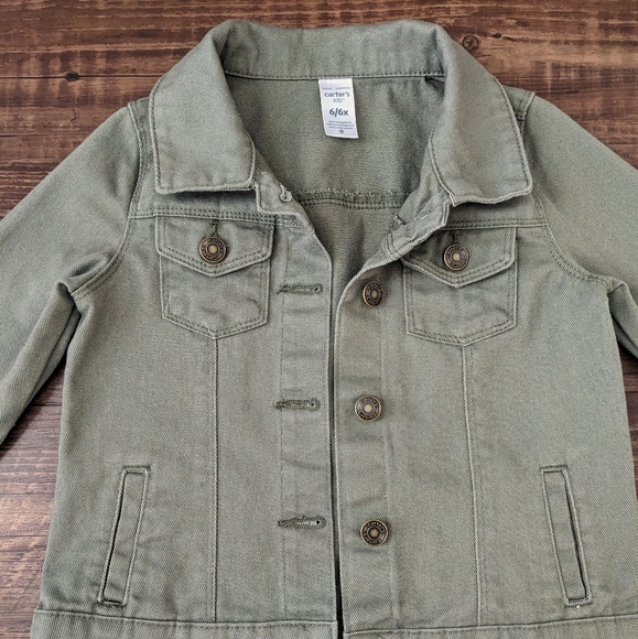 Carter's Olive Green Denim Jacket - Picture 5 of 11